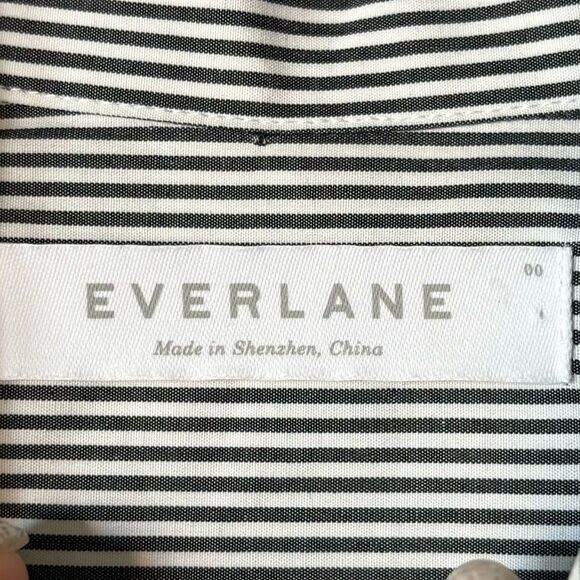 Everlane Shirt Midi Blue White Dress Long Sleeve Stripe Size XS - Picture 6 of 9